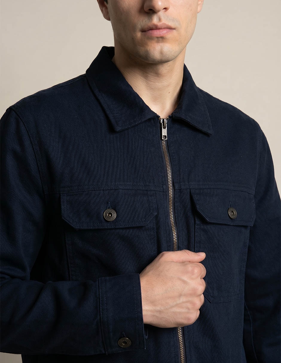 Chamarra casual de algodón para hombre 4