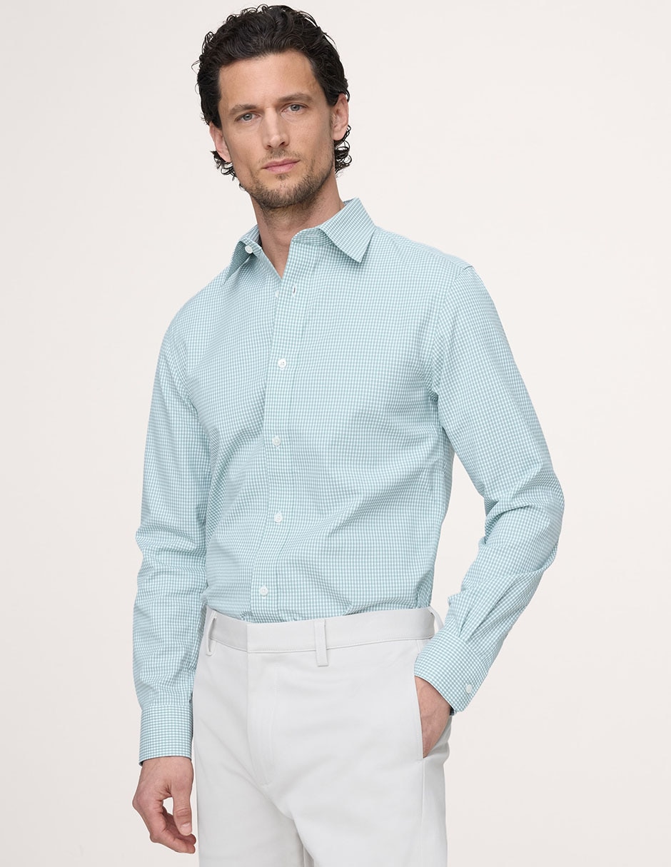 Camisa de vestir manga larga para hombre