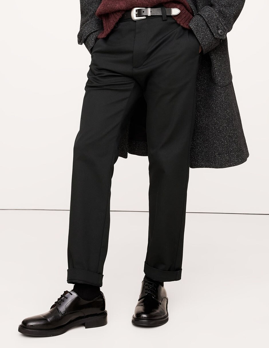 Pantalón business casual de vestir straight para hombre