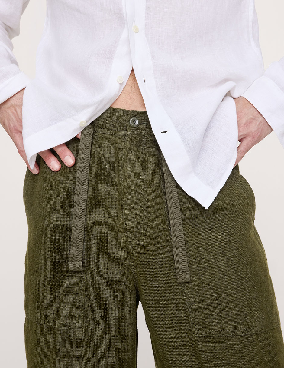 Pantalón relaxed baggy de algodón para hombre