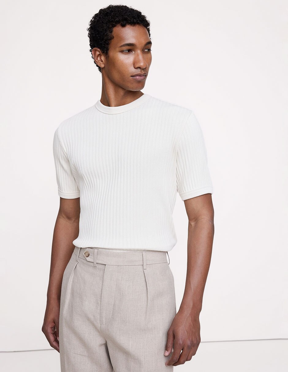 Playera cuello redondo para hombre