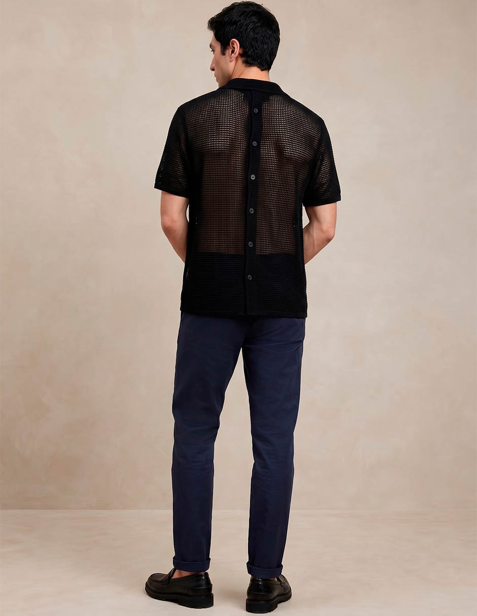 Camisa casual de algodón manga corta para hombre 2