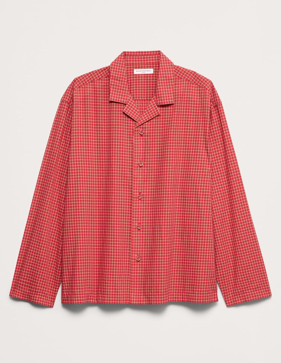 Camisa de algodón manga larga para hombre 4