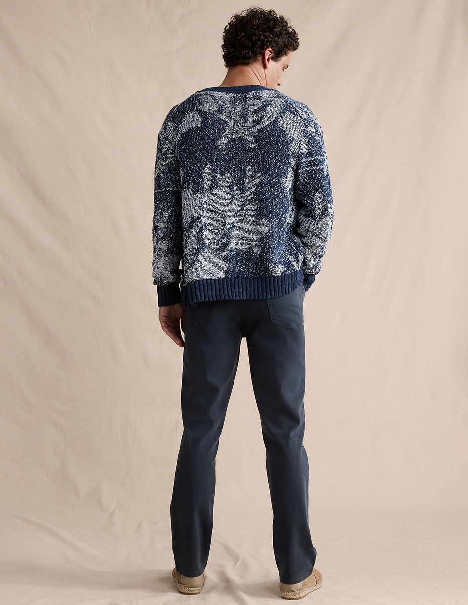 Jeans straight deslavado para hombre 5