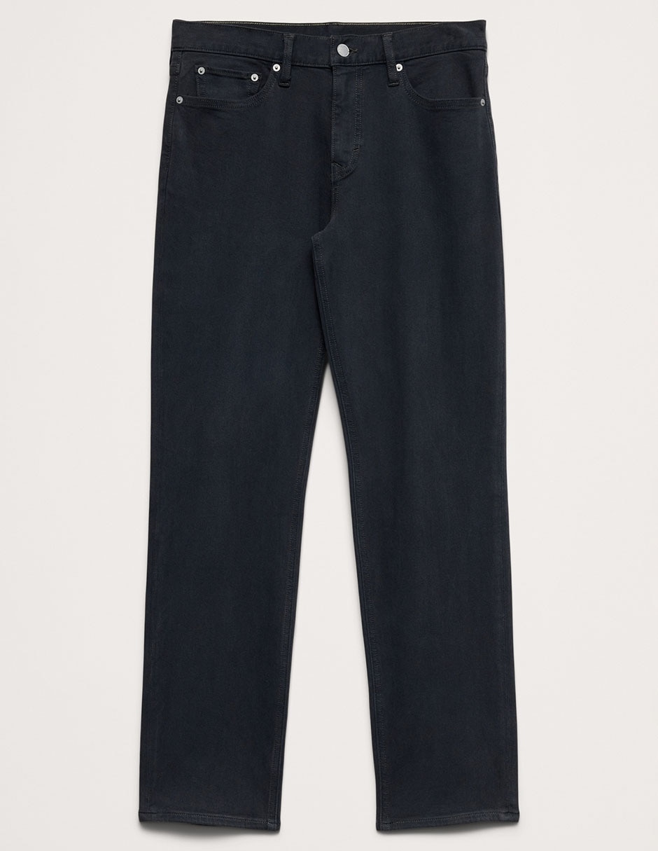 Jeans straight deslavado para hombre 2