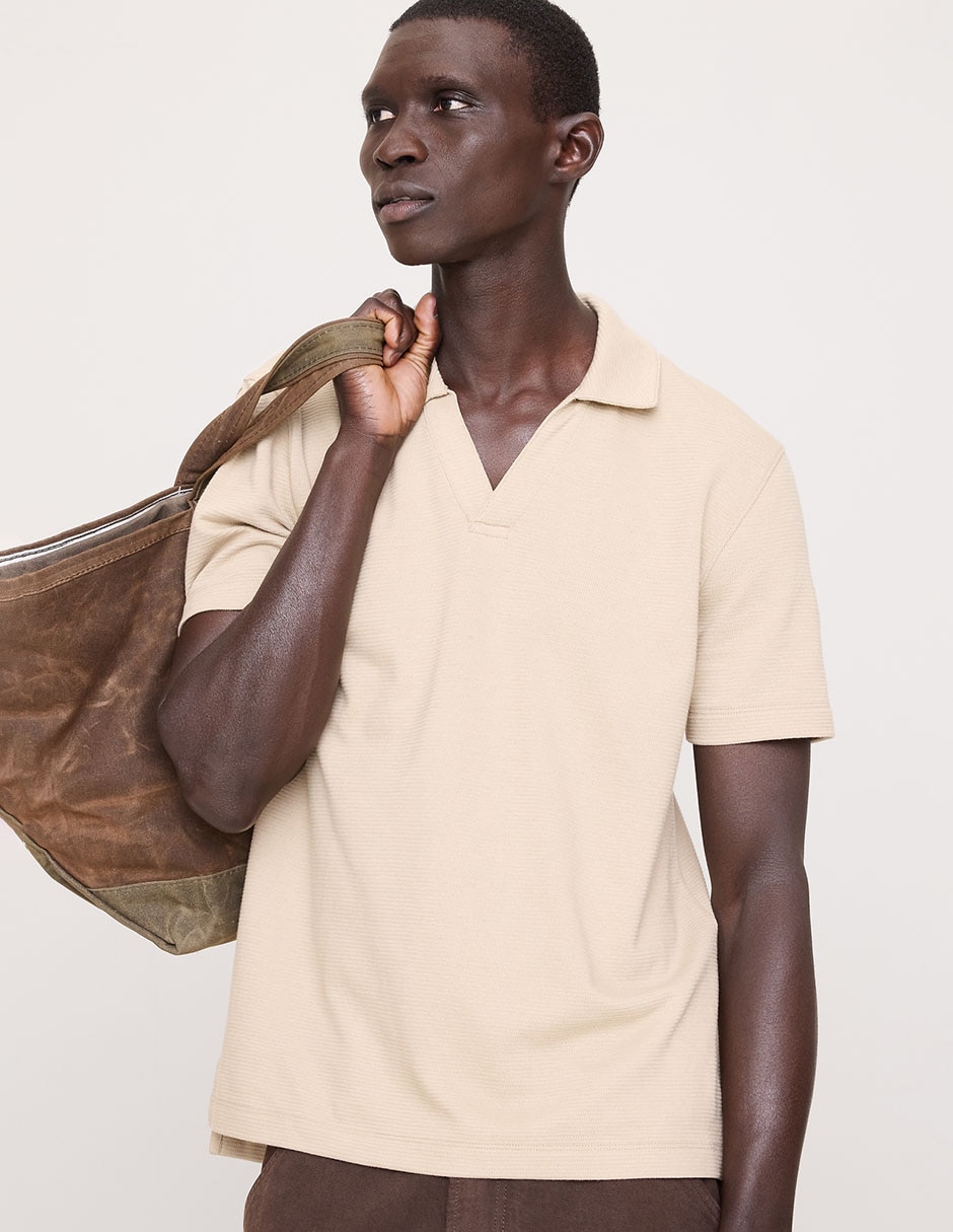 Playera cuello polo para hombre
