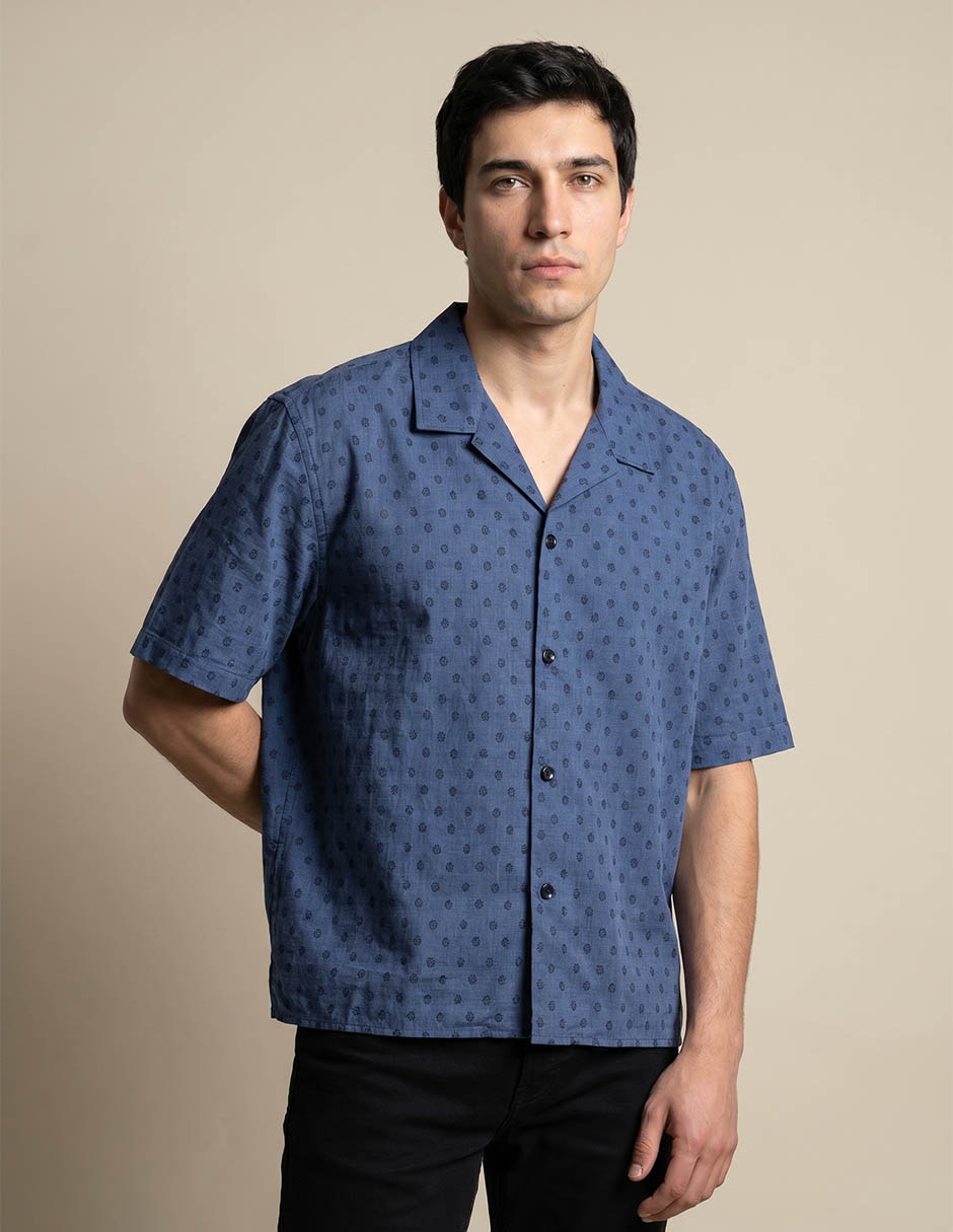 Camisa casual de algodón manga corta para hombre Camisa casual de algodón manga corta para hombre
