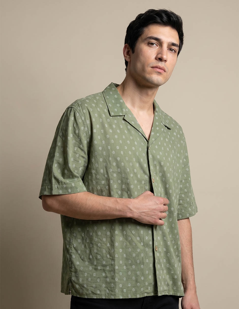 Camisa casual de algodón manga corta para hombre Camisa casual de algodón manga corta para hombre