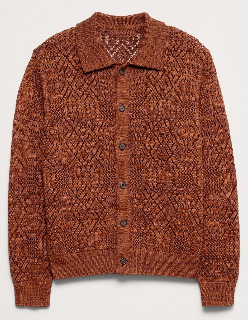 Suéter cuello polo para hombre