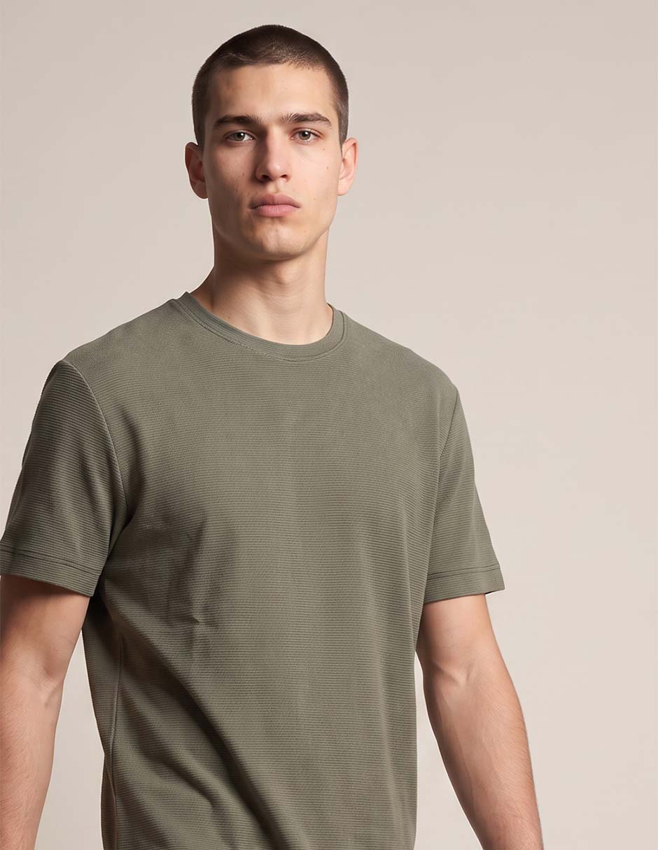 Playera cuello redondo para hombre 4