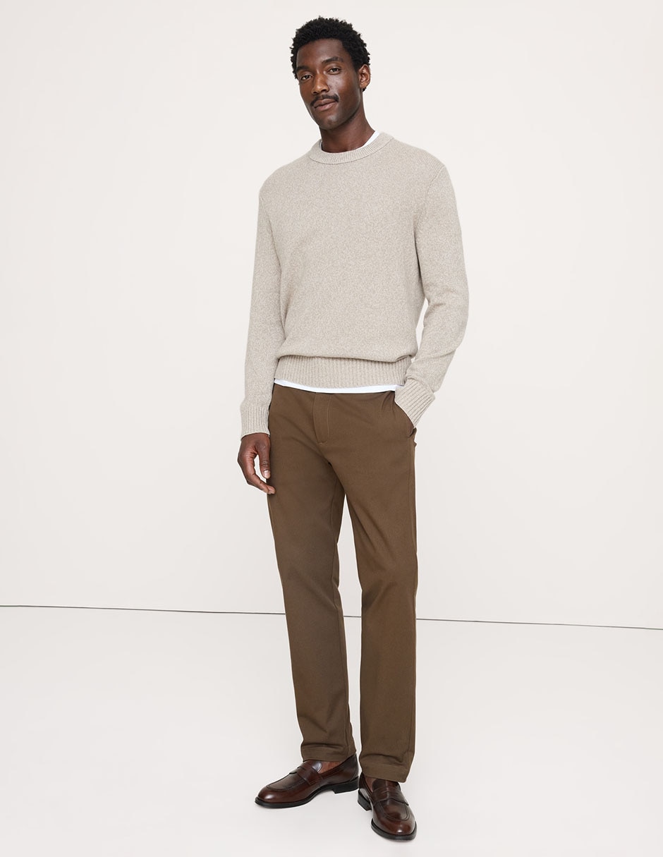 Pantalón chino slim de algodón para hombre