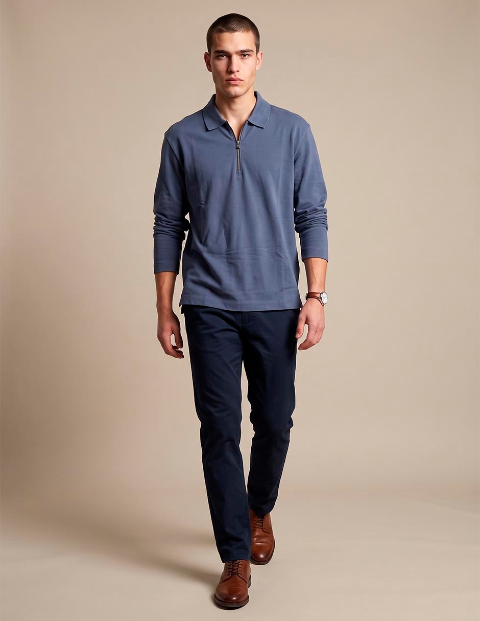 Playera tipo polo para hombre