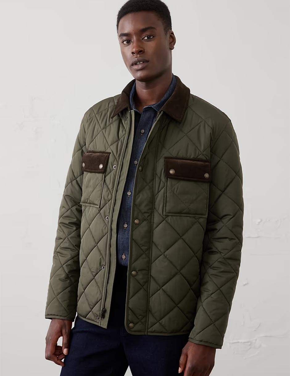 Chamarra casual con bolsillos para hombre 1