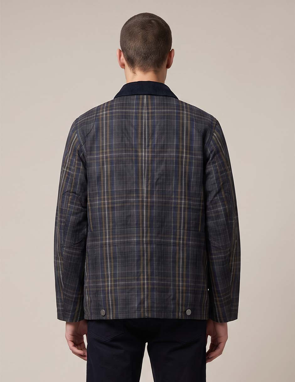 Chamarra casual con bolsillos para hombre 4