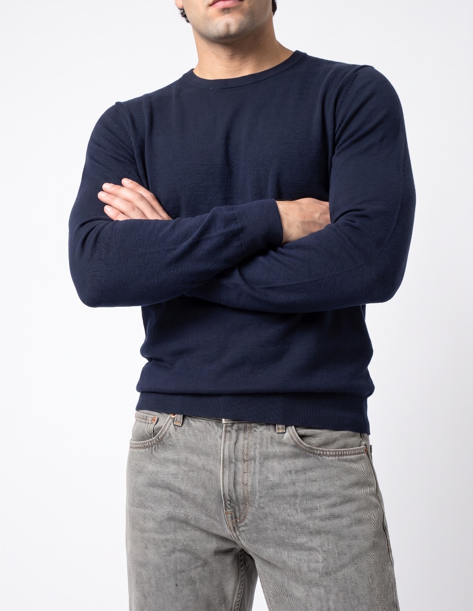 Jeans regular lavado stone wash para hombre 4