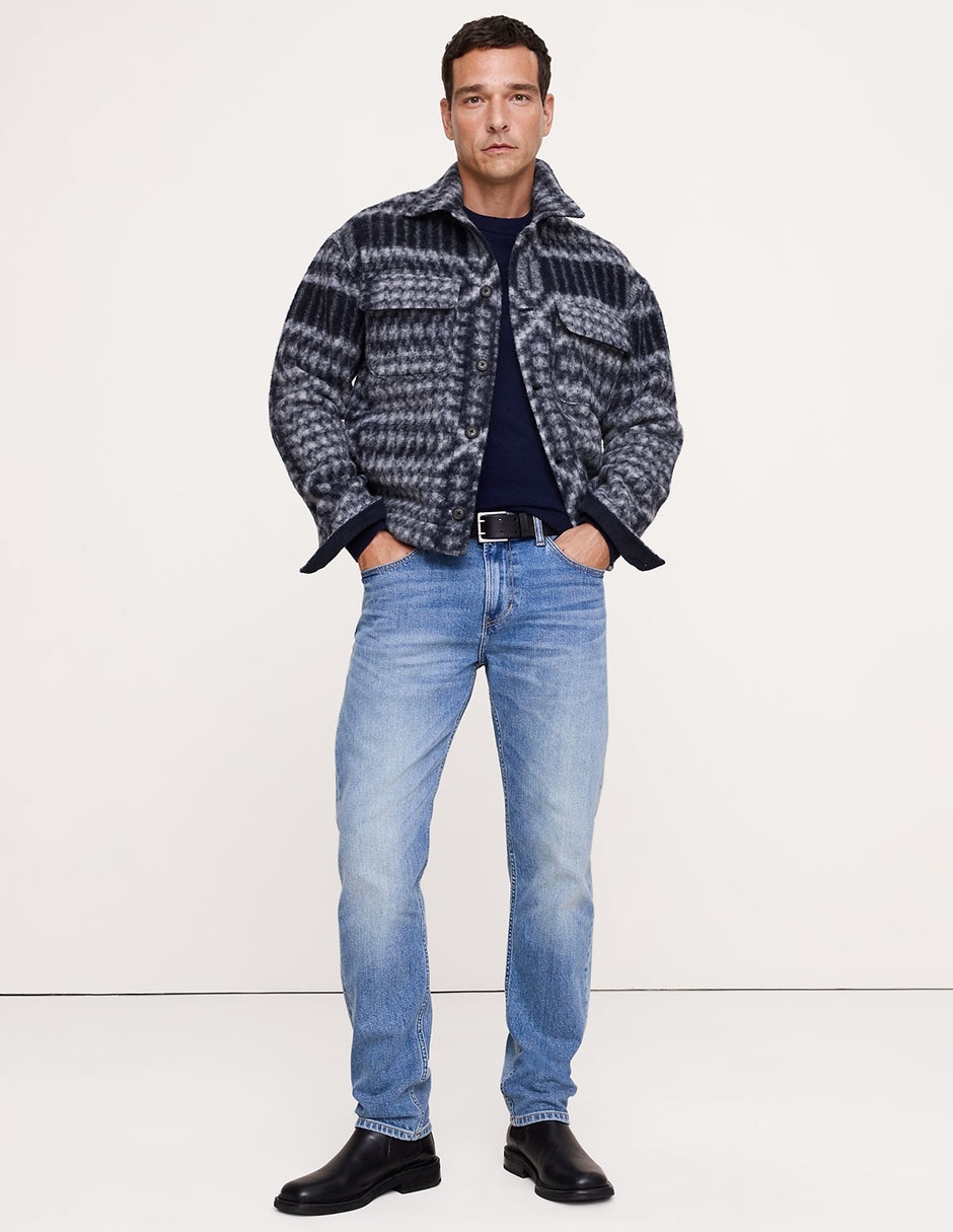 Chamarra casual bolsillos para hombre Chamarra casual bolsillos para hombre