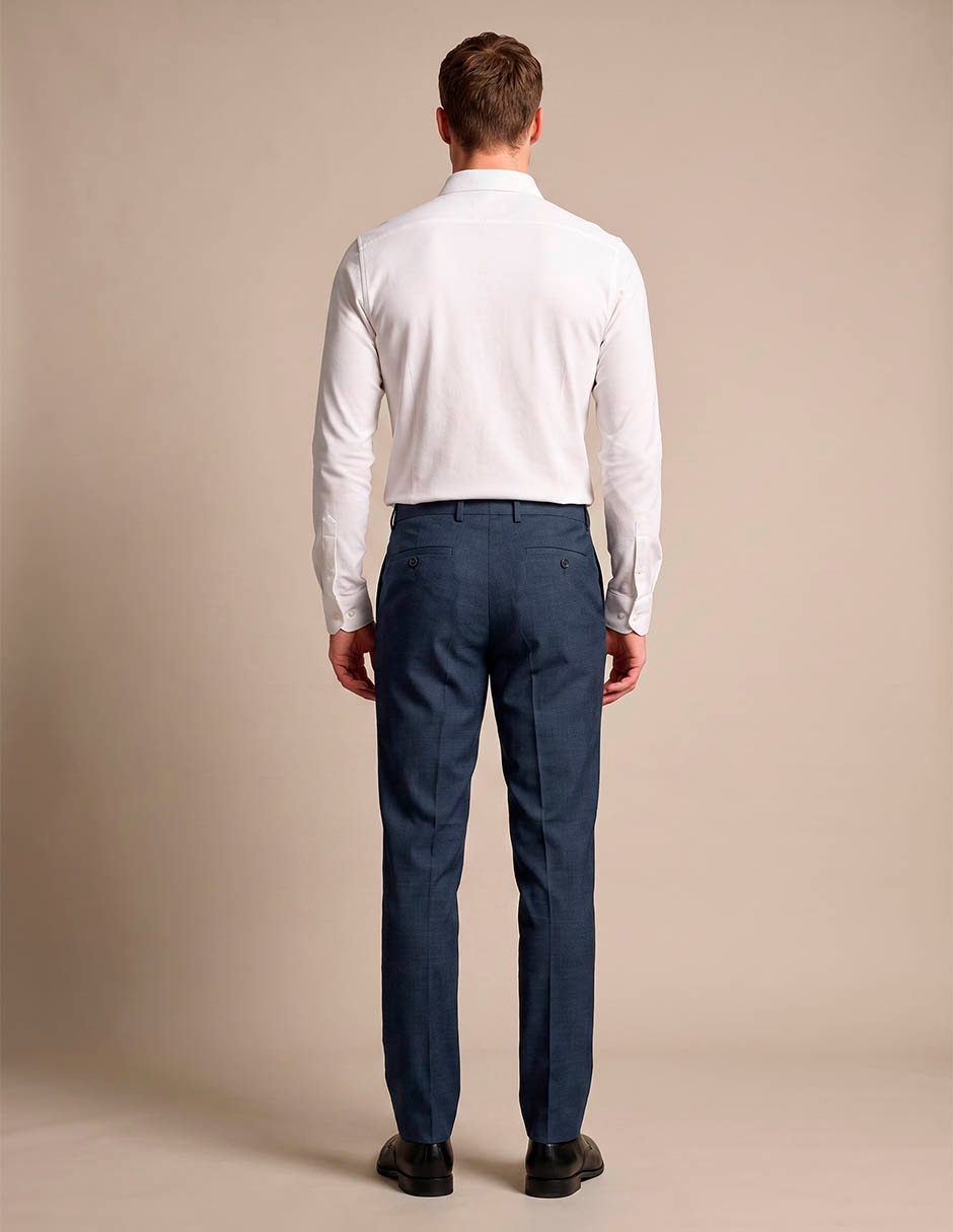 Pantalón de vestir straight de algodón para hombre 4