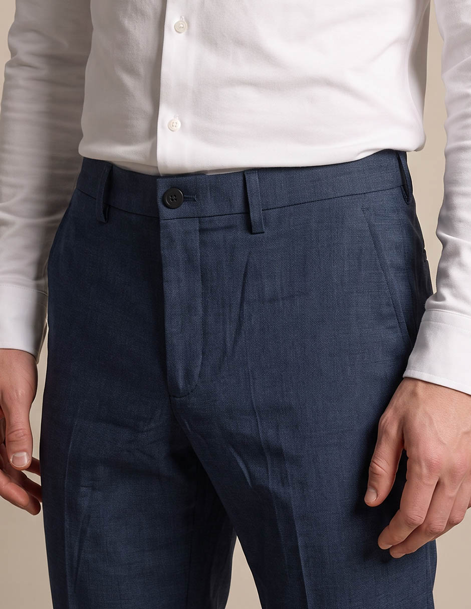 Pantalón de vestir straight de algodón para hombre 2