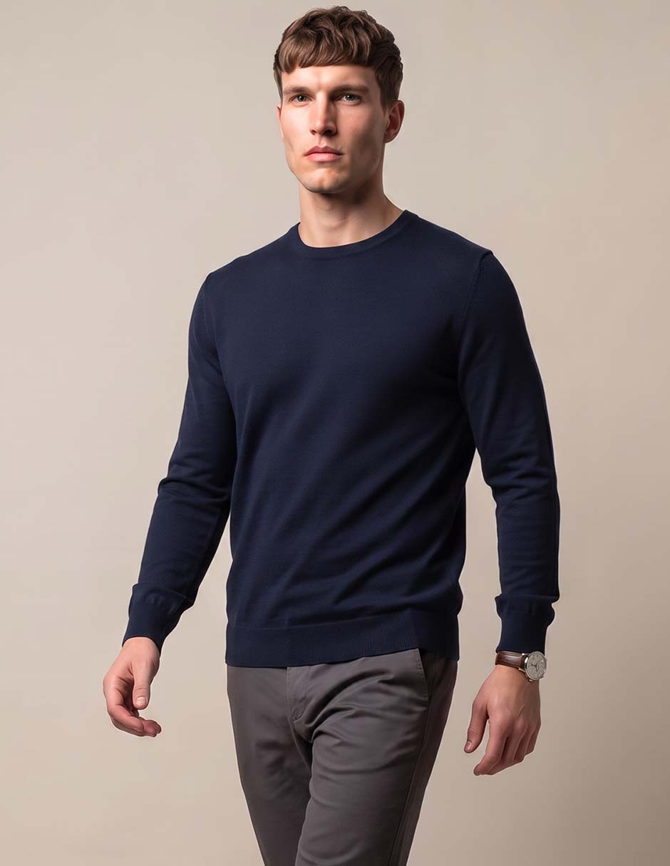 Suéter cuello redondo para hombre Suéter cuello redondo para hombre