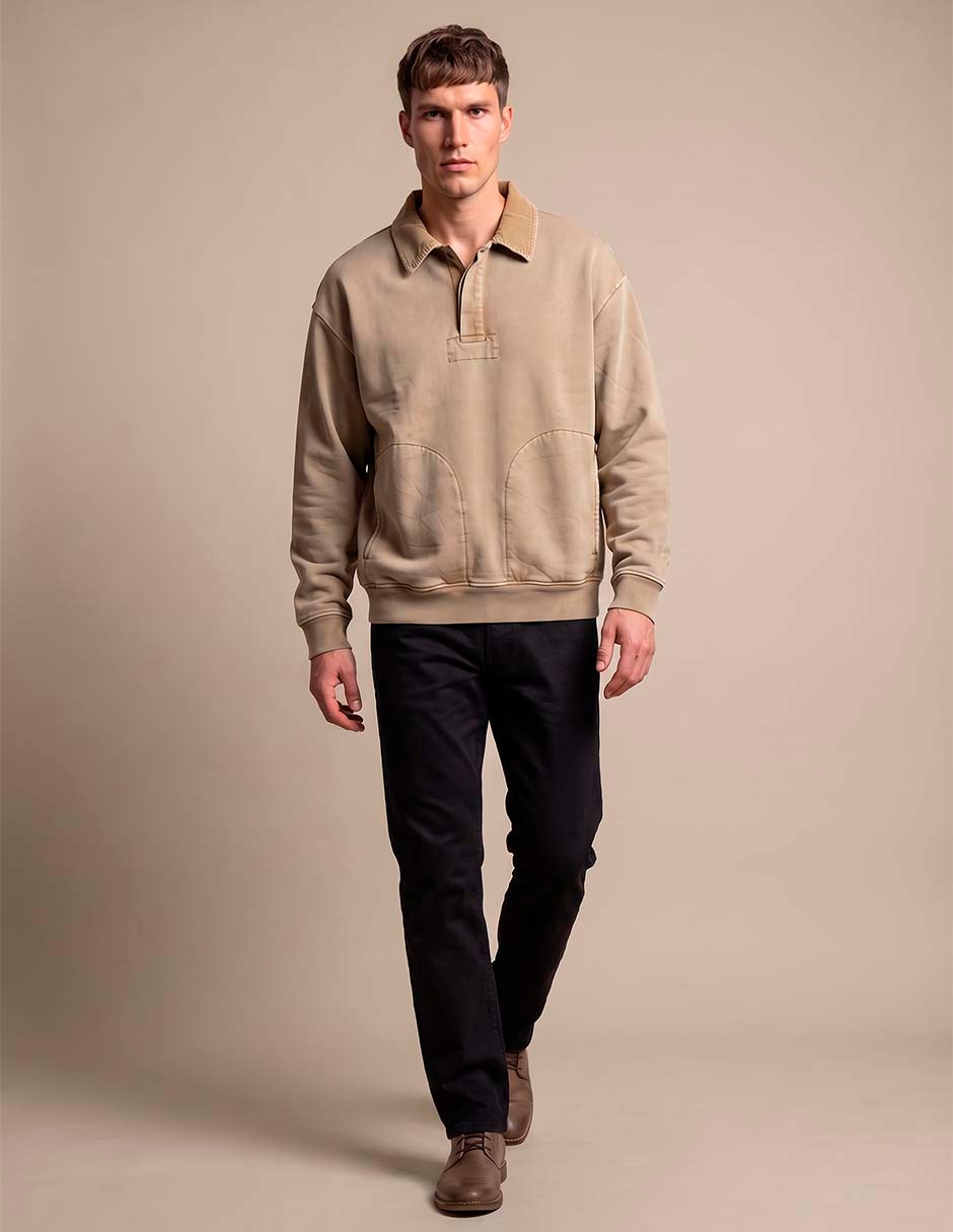 Chamarra casual de algodón para hombre 3