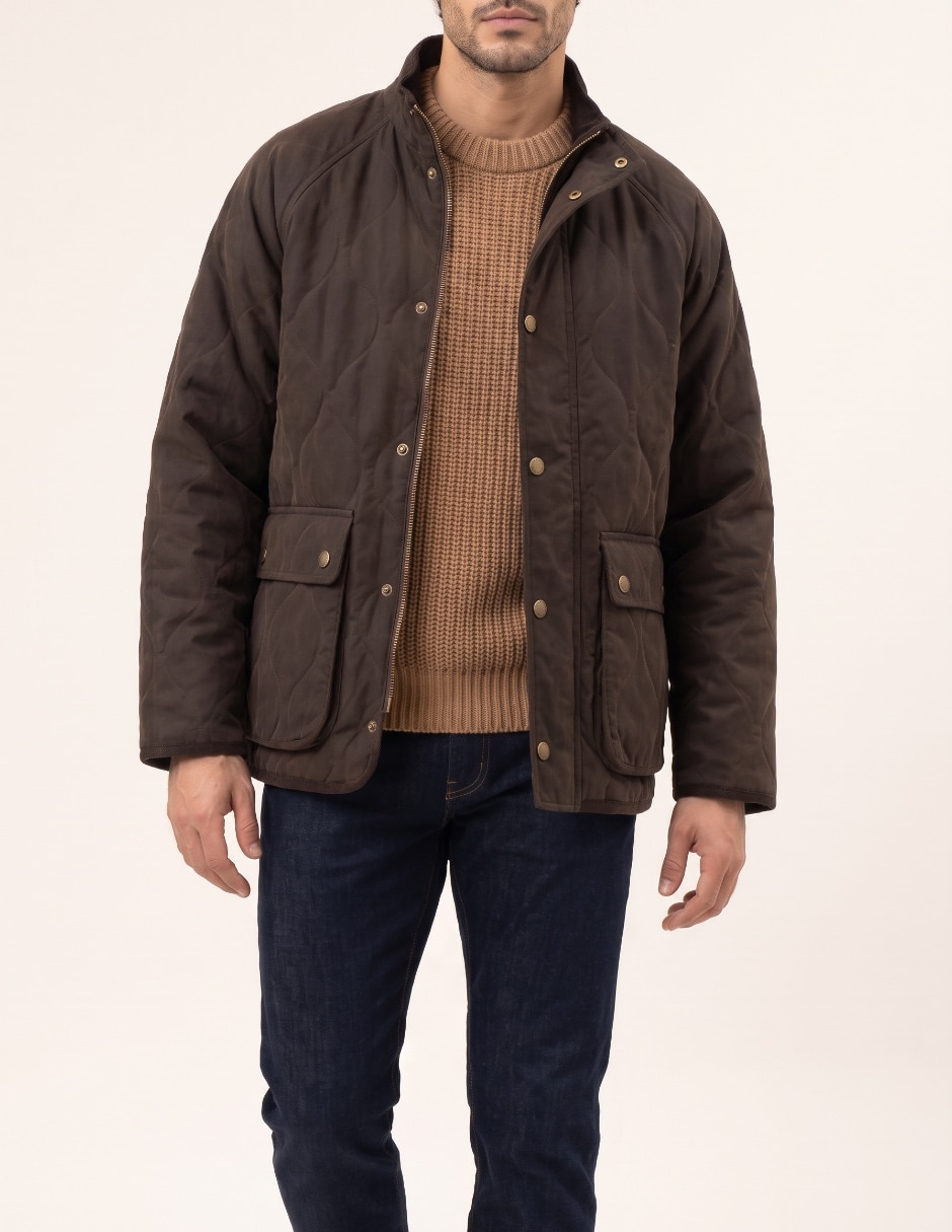 Chamarra con bolsillos para hombre 4