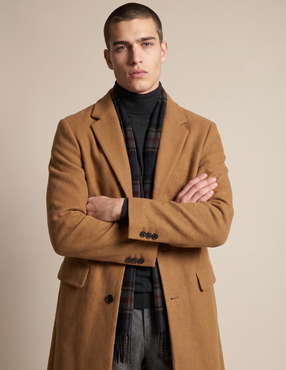Abrigo con bolsillos para hombre 4