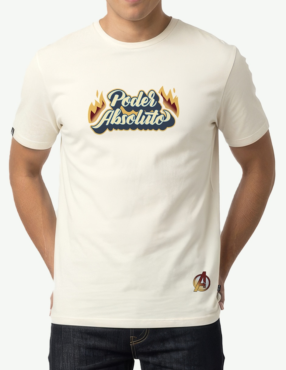 Playera abs marvel urbano cuello redondo para hombre 3