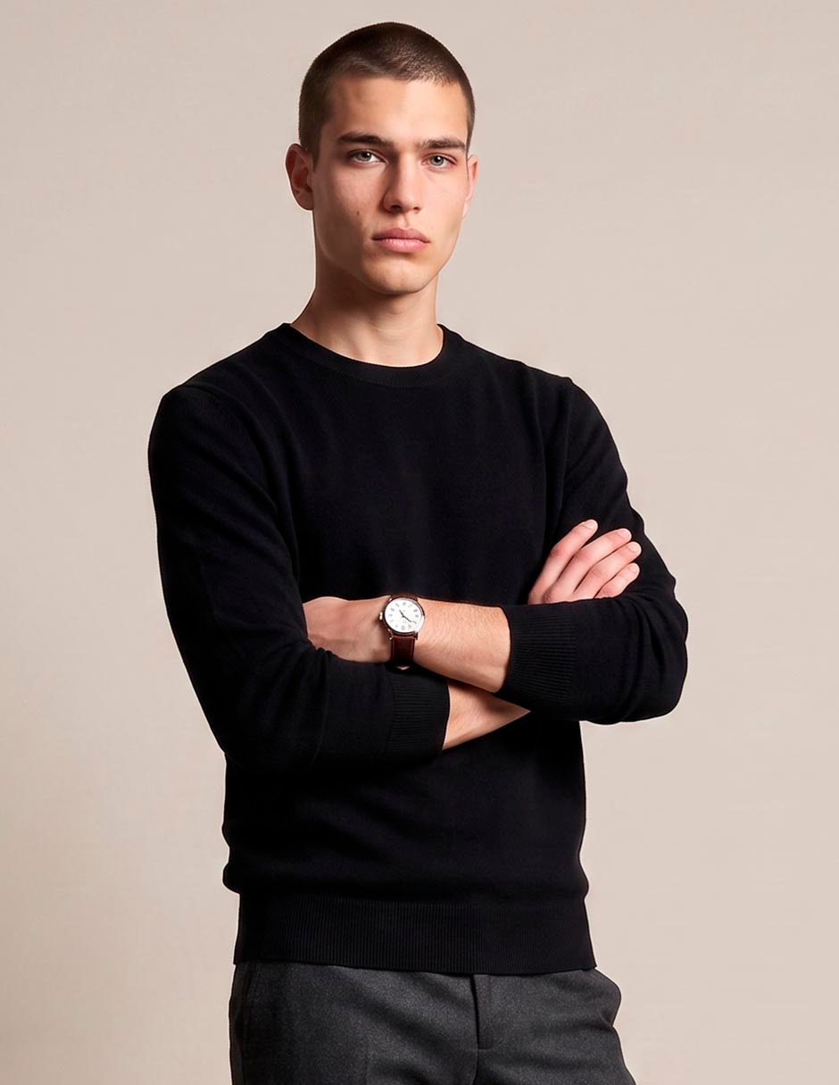 Suéter cuello redondo para hombre Suéter cuello redondo para hombre