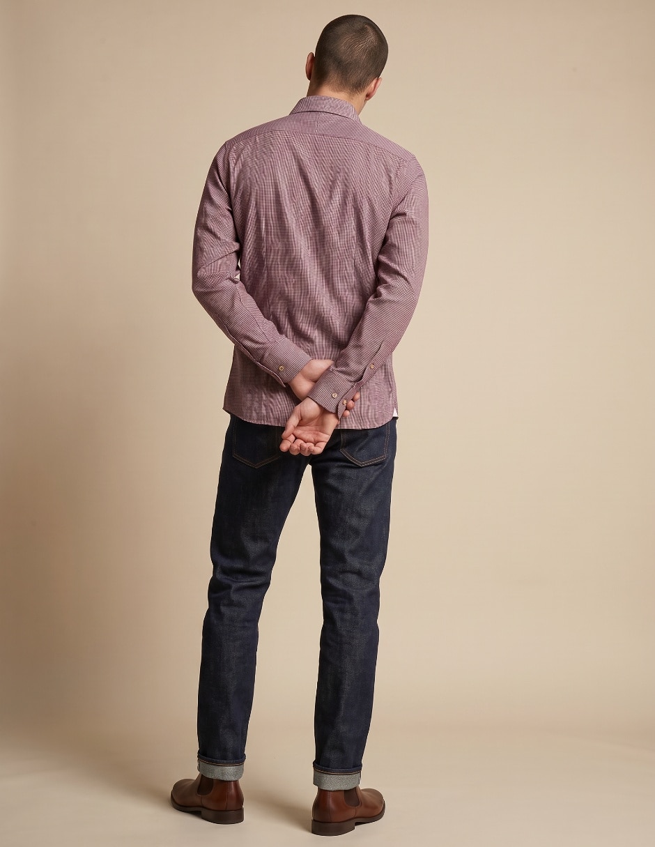 Camisa casual manga larga para hombre 2