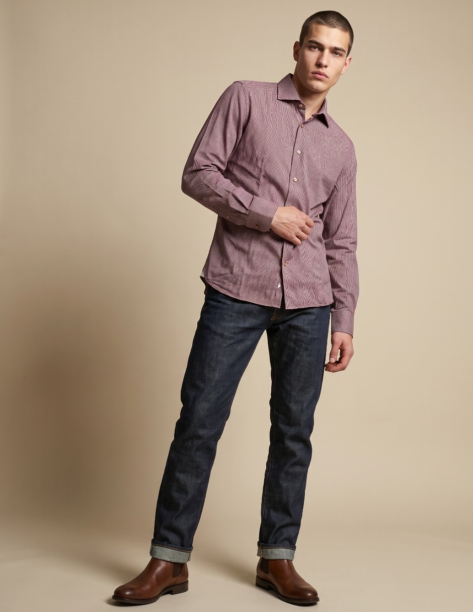 Camisa casual manga larga para hombre 3