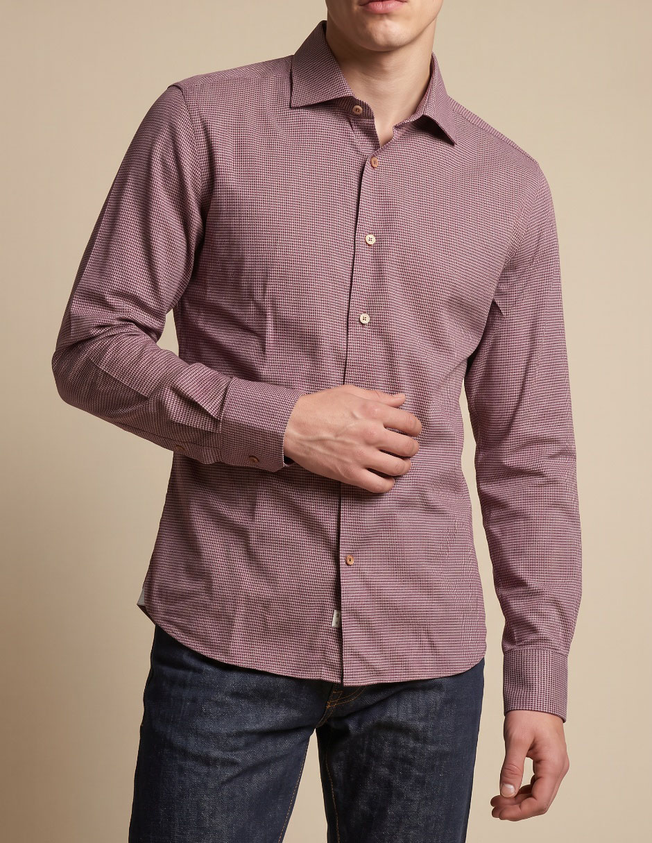 Camisa casual manga larga para hombre 4