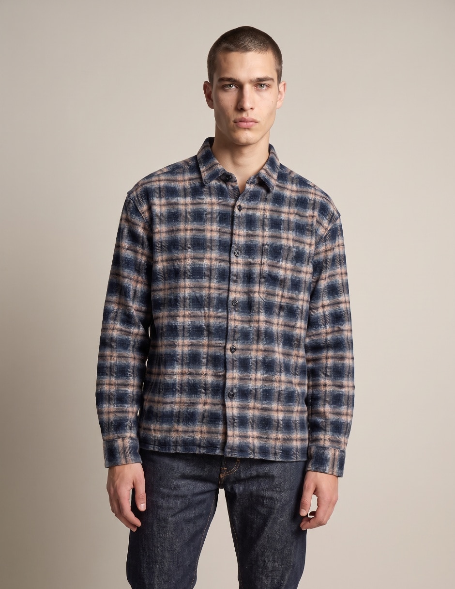Camisa casual manga larga para hombre