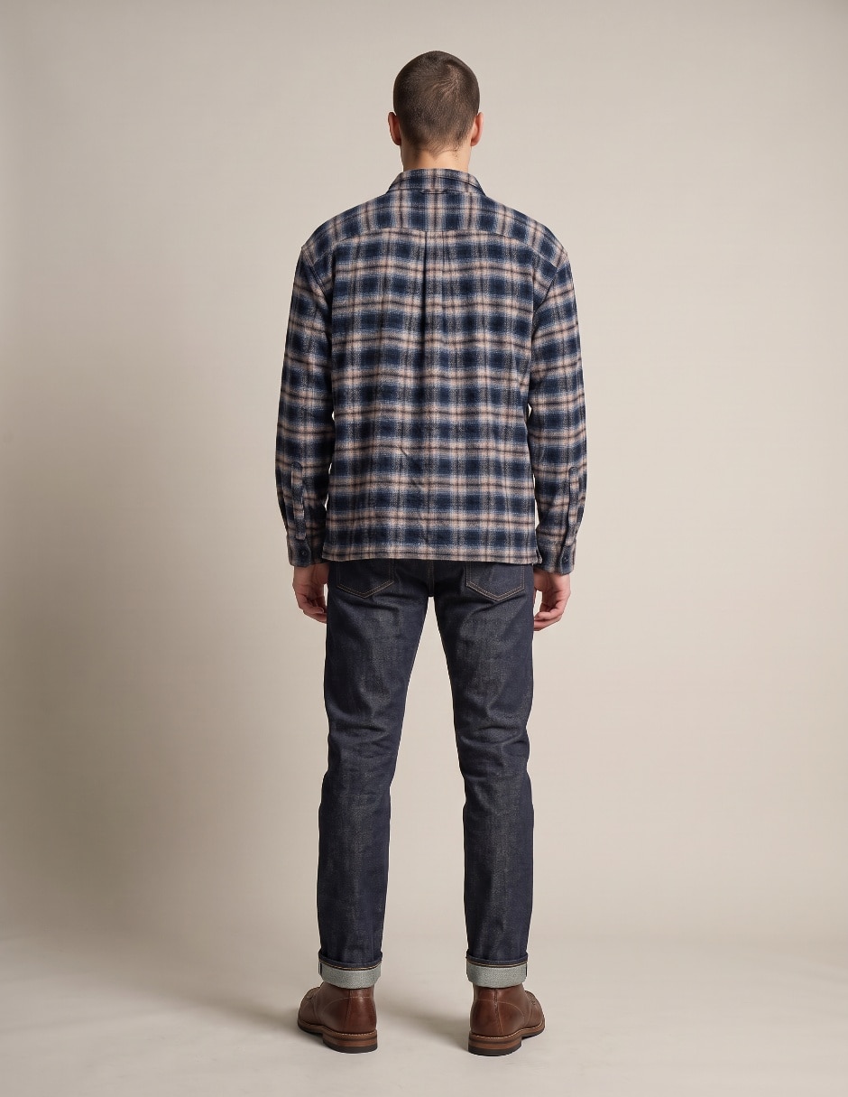 Camisa casual manga larga para hombre