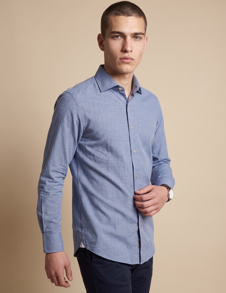 Camisa casual manga larga para hombre Camisa casual manga larga para hombre